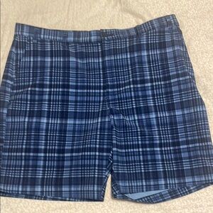 Jack Nicklaus Mens Plaid Golf Shorts 40 Blue Multicolor